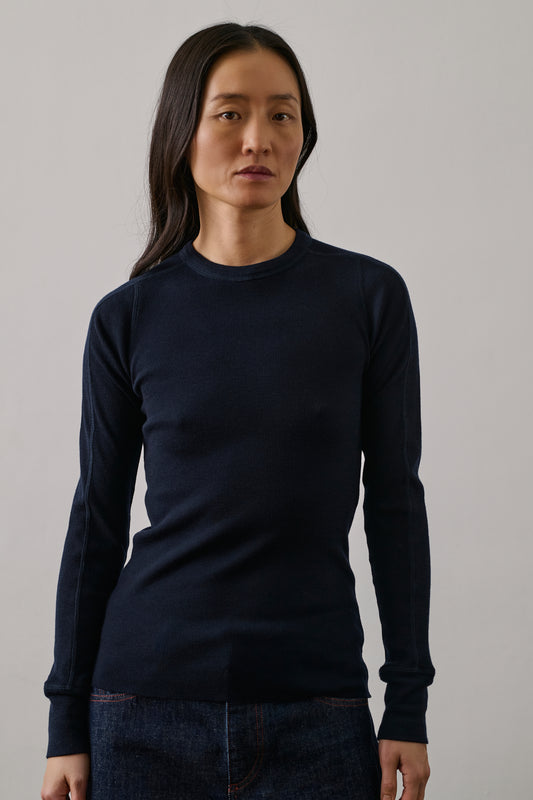 Tee-Shirt Gustave - Deep Navy - Laine - Femme