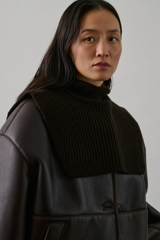 Cagoule Sud - Chocolat - Laine - Femme