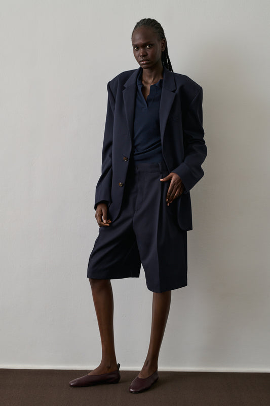 Veste Giani - Bleu Nuit - Laine - Femme