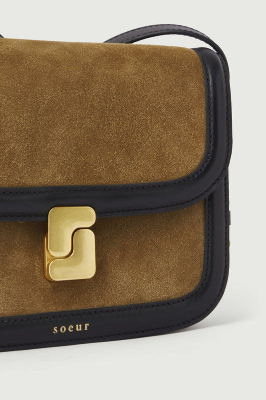 Sac Bellissima Mini - Bronze/Noir - Cuir - Femme