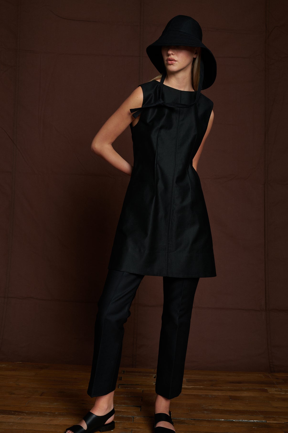 Robe Amandine - Noir - Coton - Femme vue 4