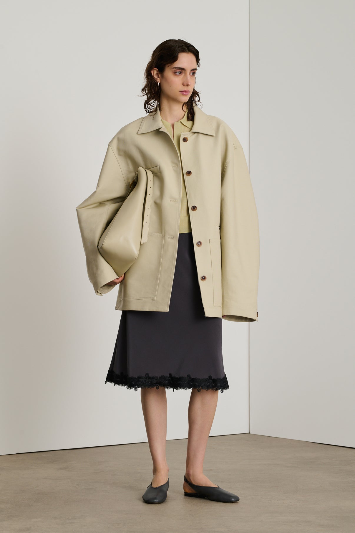 Veste Domingo - Mastic - Coton - Femme vue 3
