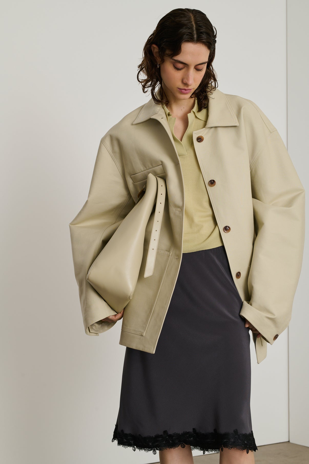 Veste Domingo - Mastic - Coton - Femme vue 4