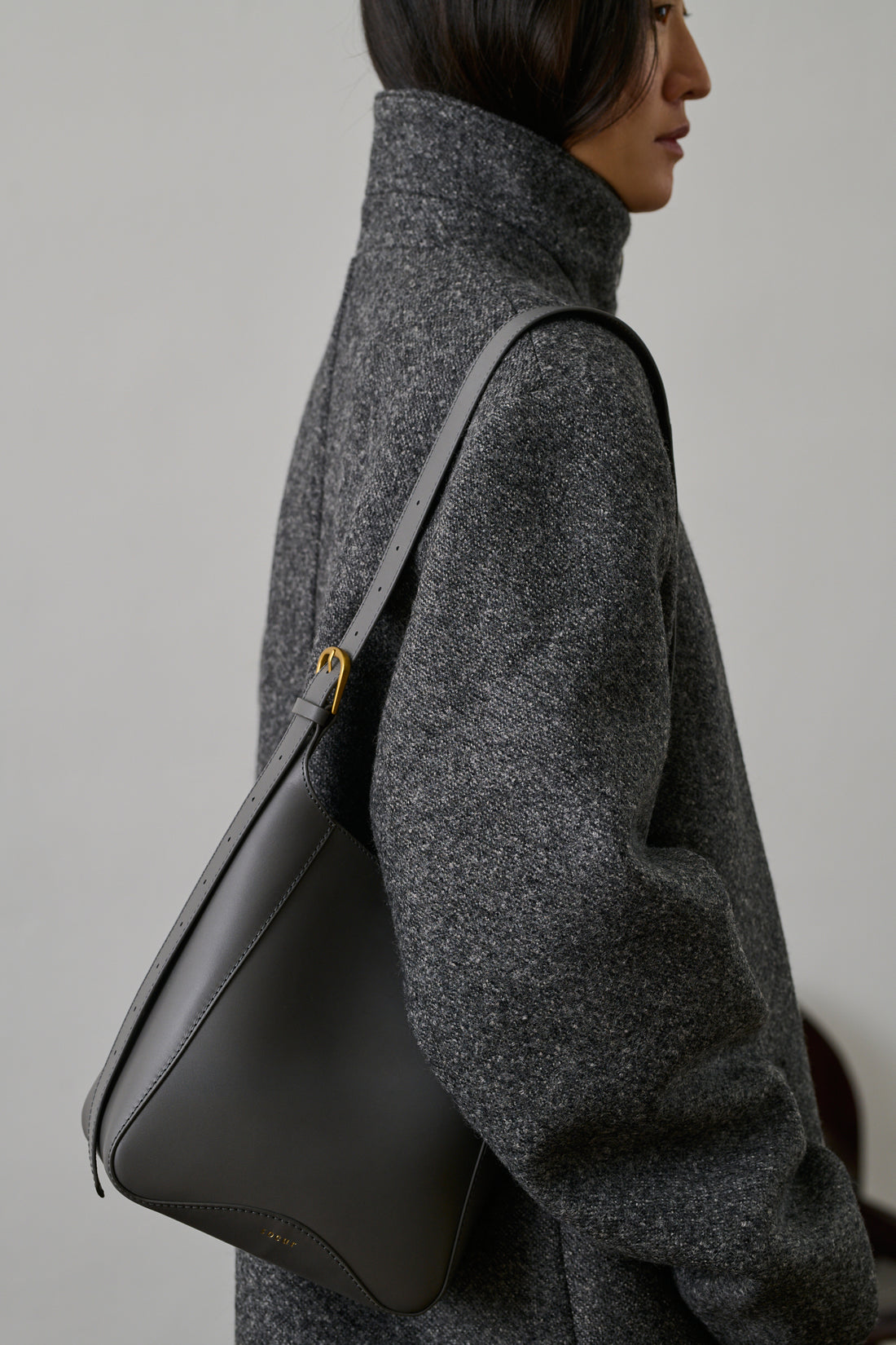 Sac Uma Mini - Graphite - Cuir - Femme
