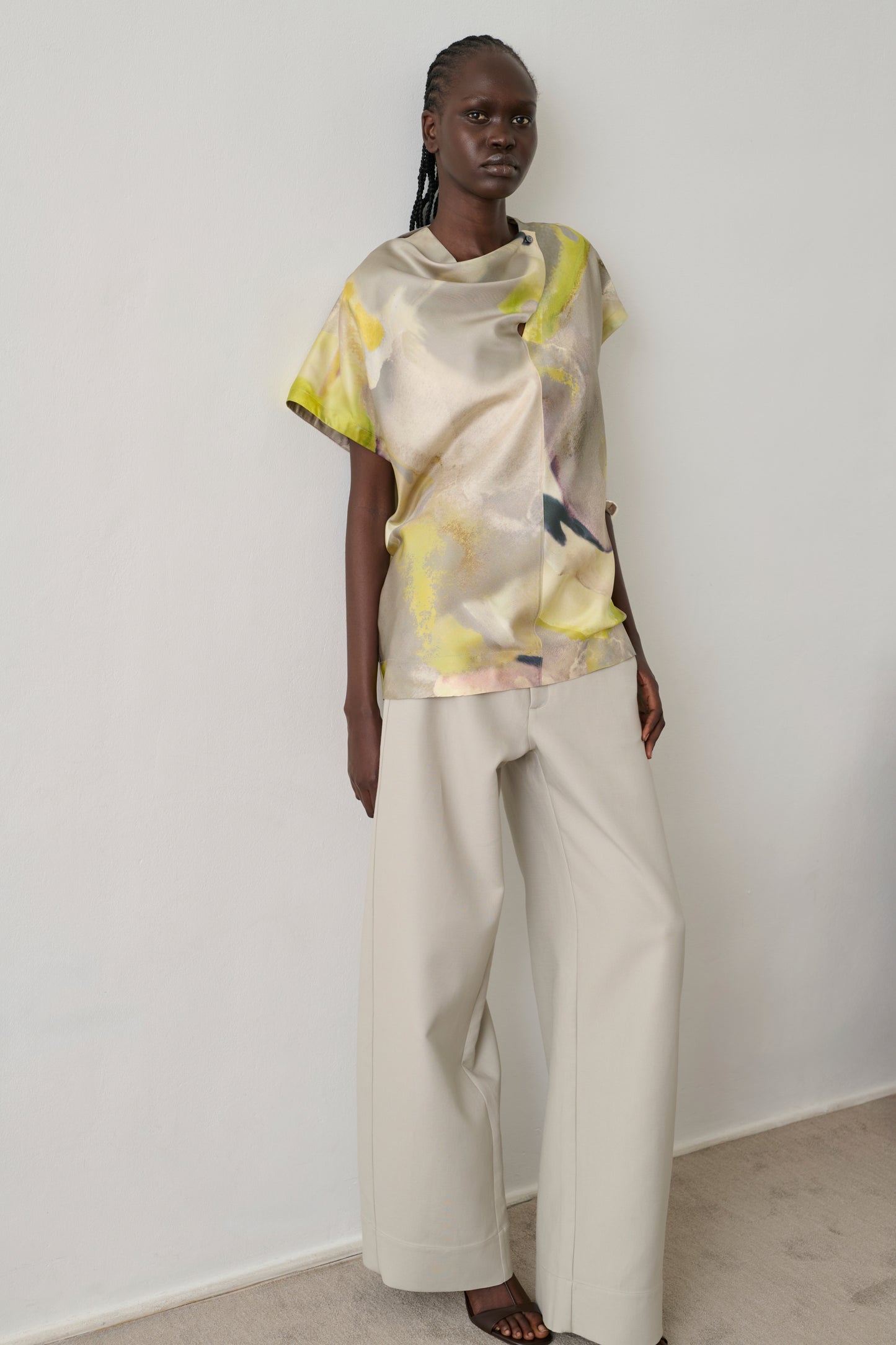 Blouse Heloise - Jaune - Soie - Femme