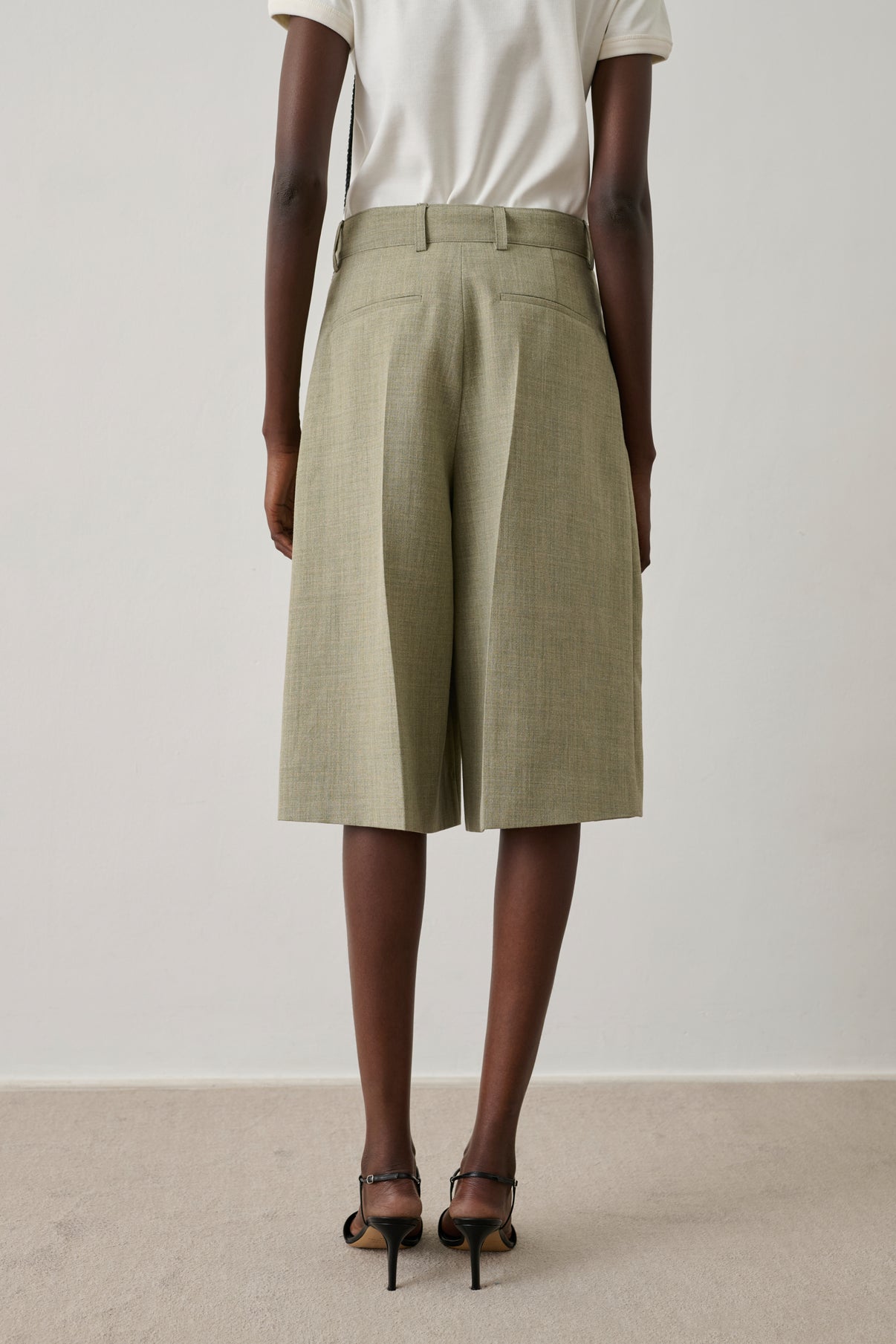 Bermuda Imogen - Amande - Coton - Femme vue 4