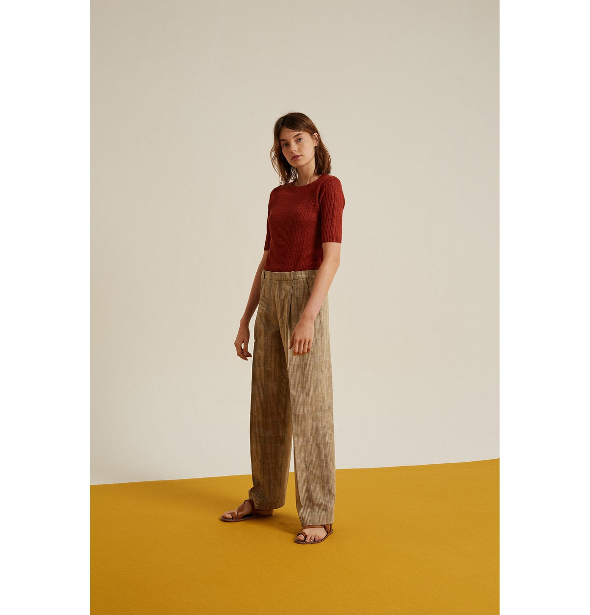 Pull DELON BEIGE vue 2