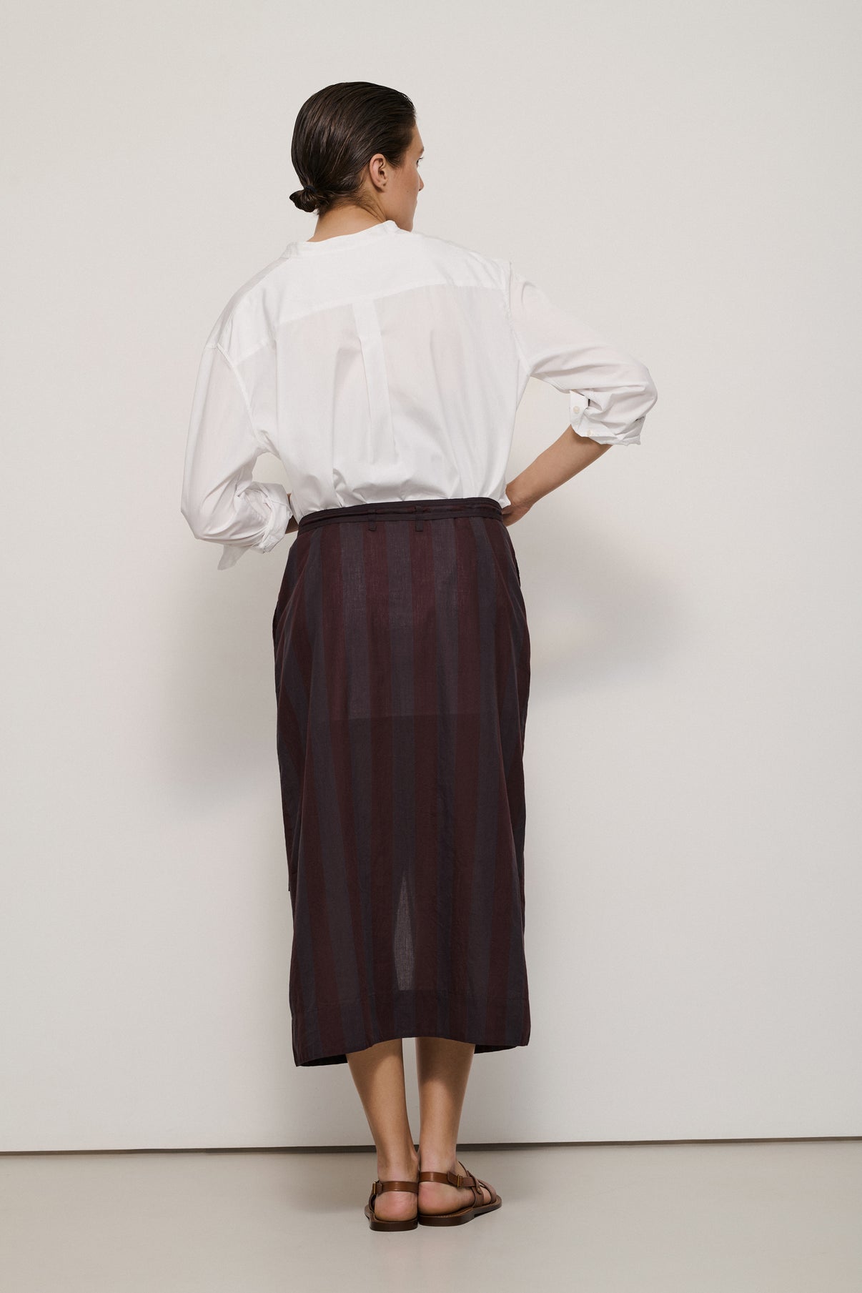 JUPE LA GONNA BORDEAUX vue 2